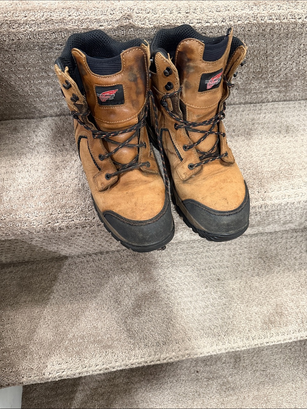 Red Wing Shoes Brown and Black Men's Work Boots